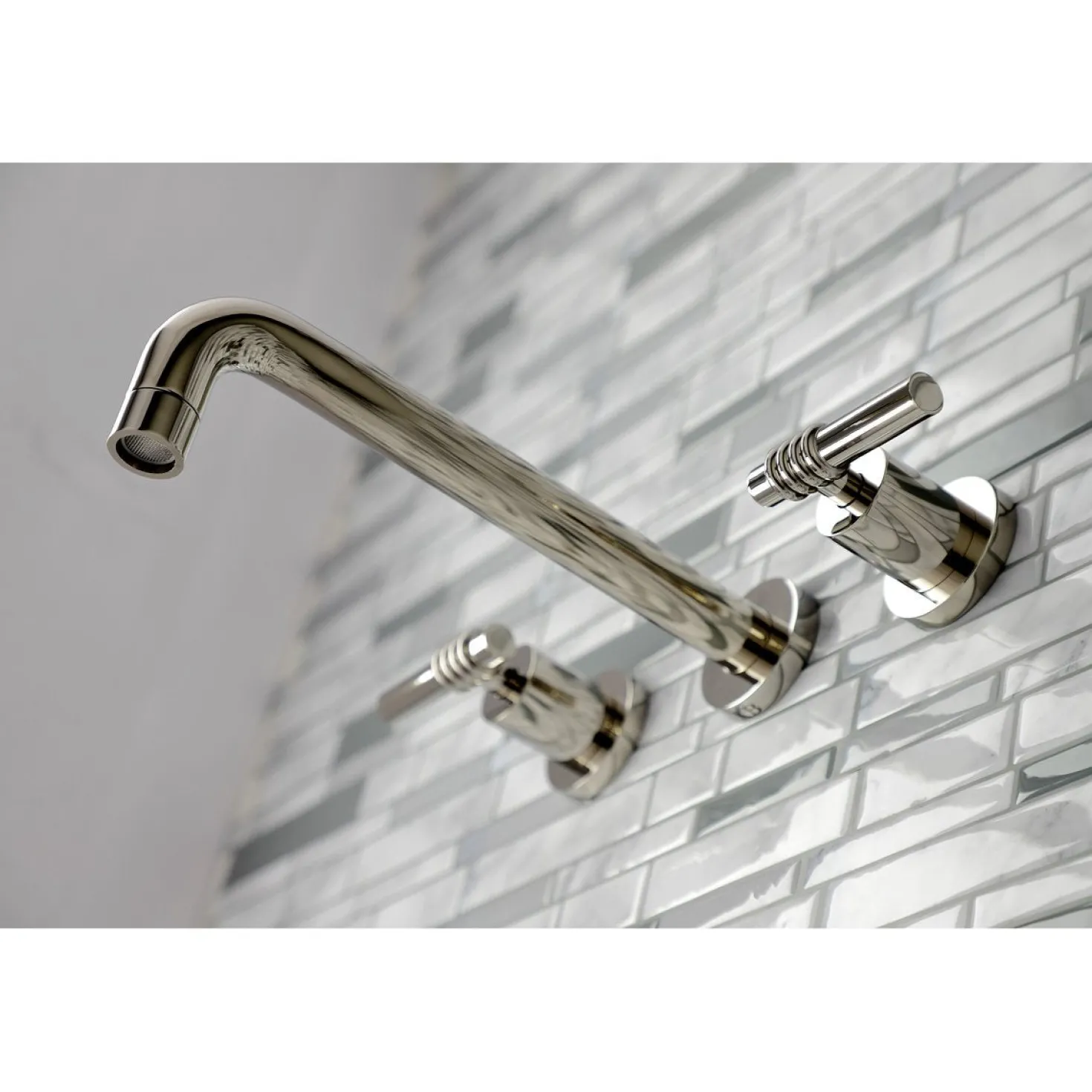Kingston Brass Milano 2-Handle Wall Mount Roman Tub Faucet
