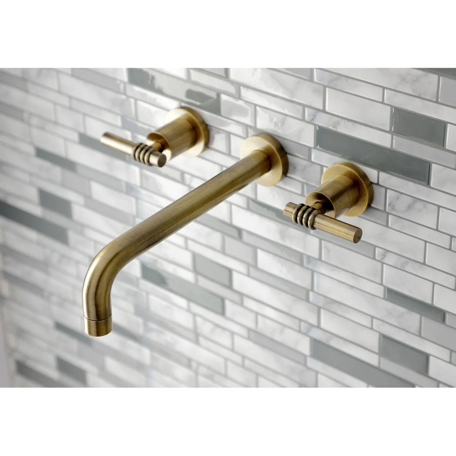 Kingston Brass Milano 2-Handle Wall Mount Roman Tub Faucet