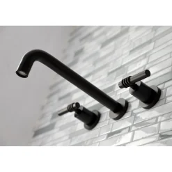 Kingston Brass Milano 2-Handle Wall Mount Roman Tub Faucet