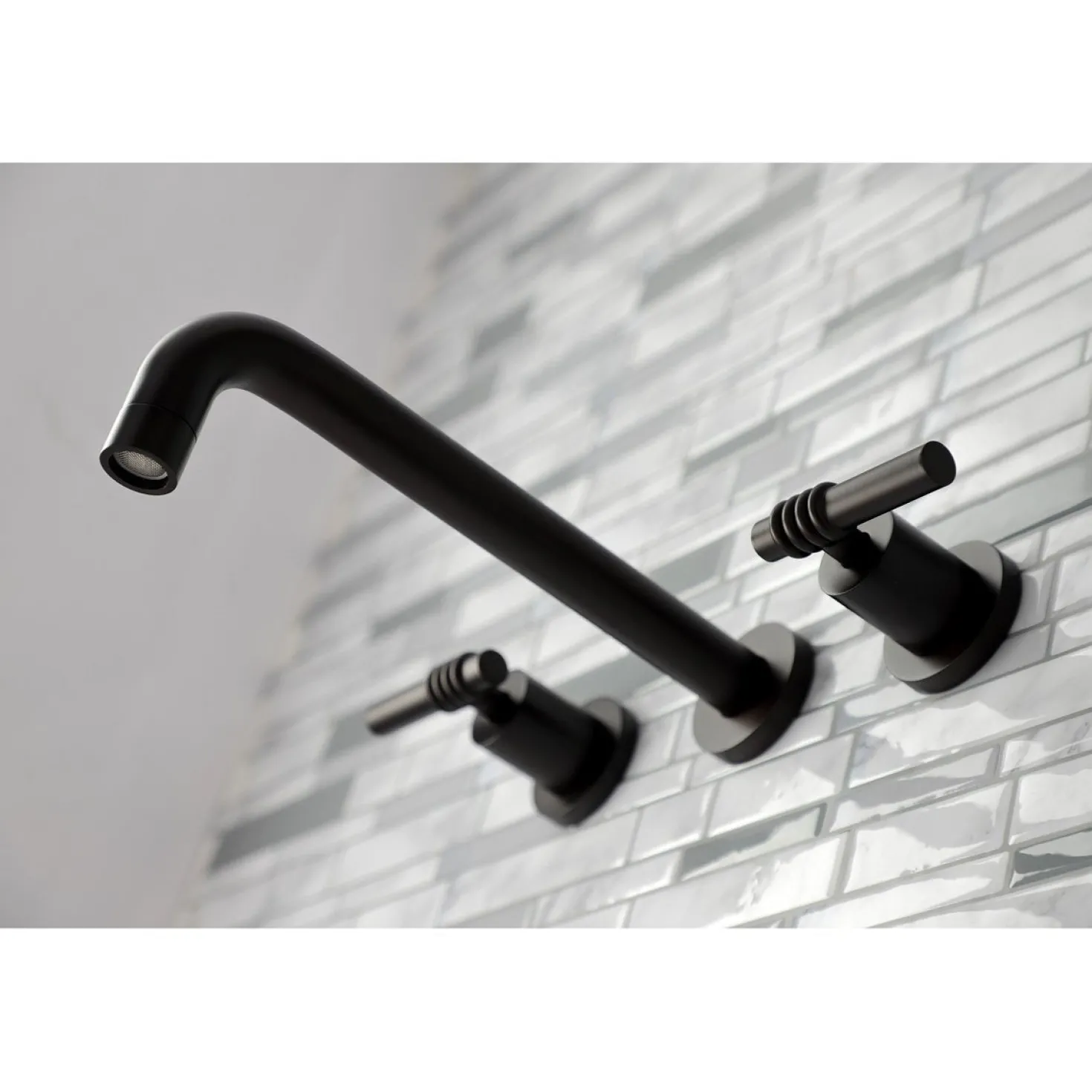 Kingston Brass Milano 2-Handle Wall Mount Roman Tub Faucet