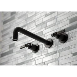Kingston Brass Milano 2-Handle Wall Mount Roman Tub Faucet