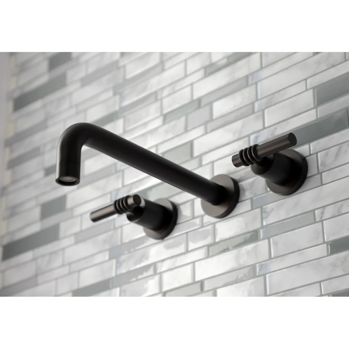 Kingston Brass Milano 2-Handle Wall Mount Roman Tub Faucet