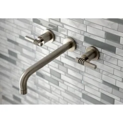 Kingston Brass Milano 2-Handle Wall Mount Roman Tub Faucet