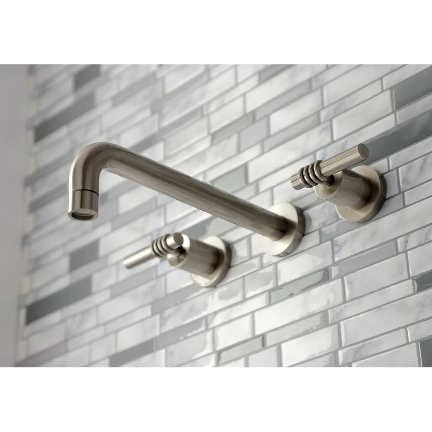 Kingston Brass Milano 2-Handle Wall Mount Roman Tub Faucet