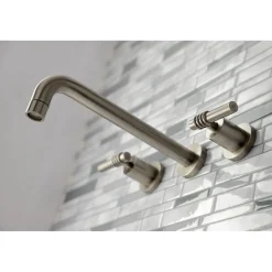 Kingston Brass Milano 2-Handle Wall Mount Roman Tub Faucet