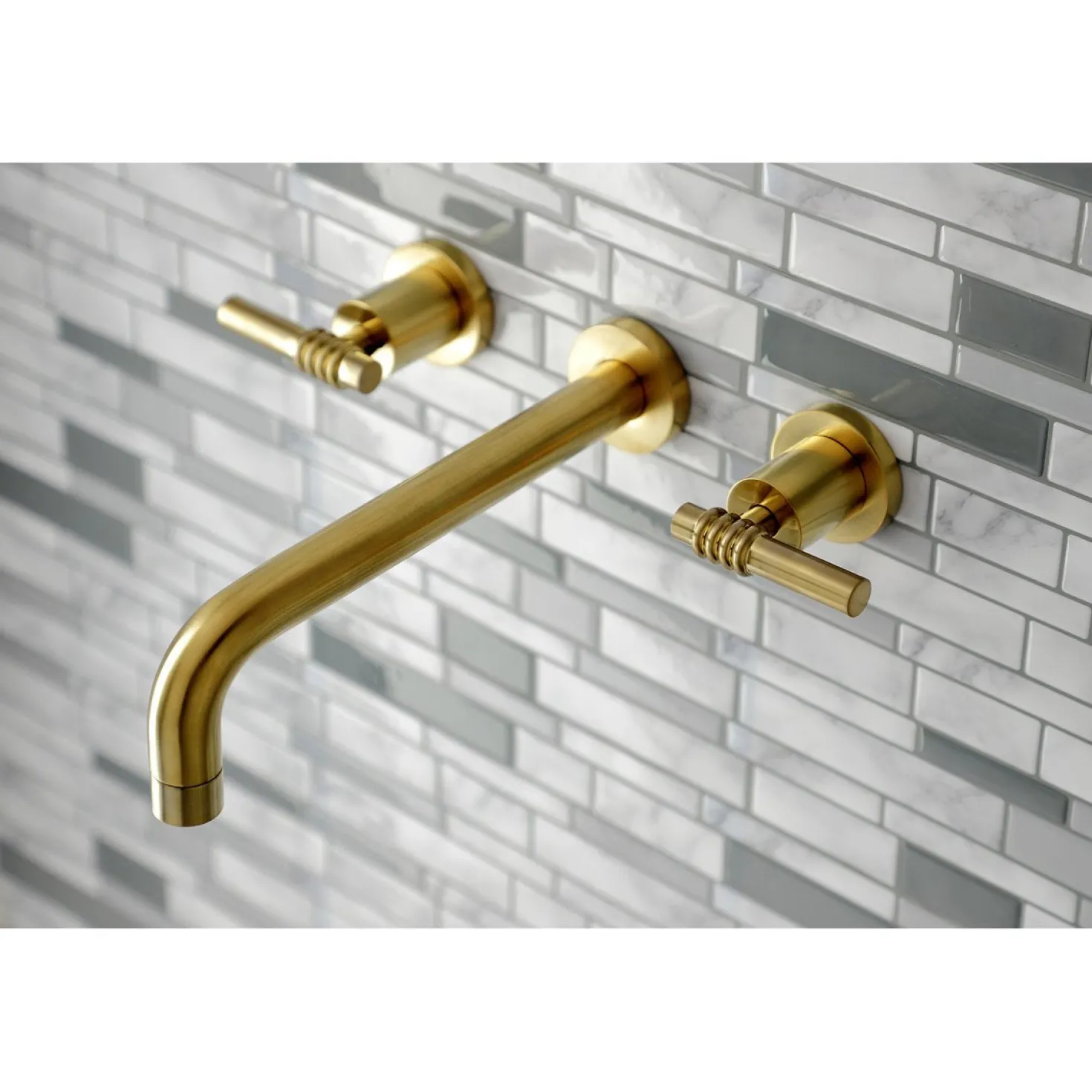 Kingston Brass Milano 2-Handle Wall Mount Roman Tub Faucet
