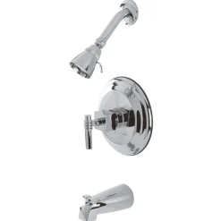 Kingston Brass Milano Wall Mount Tub and Shower Faucet