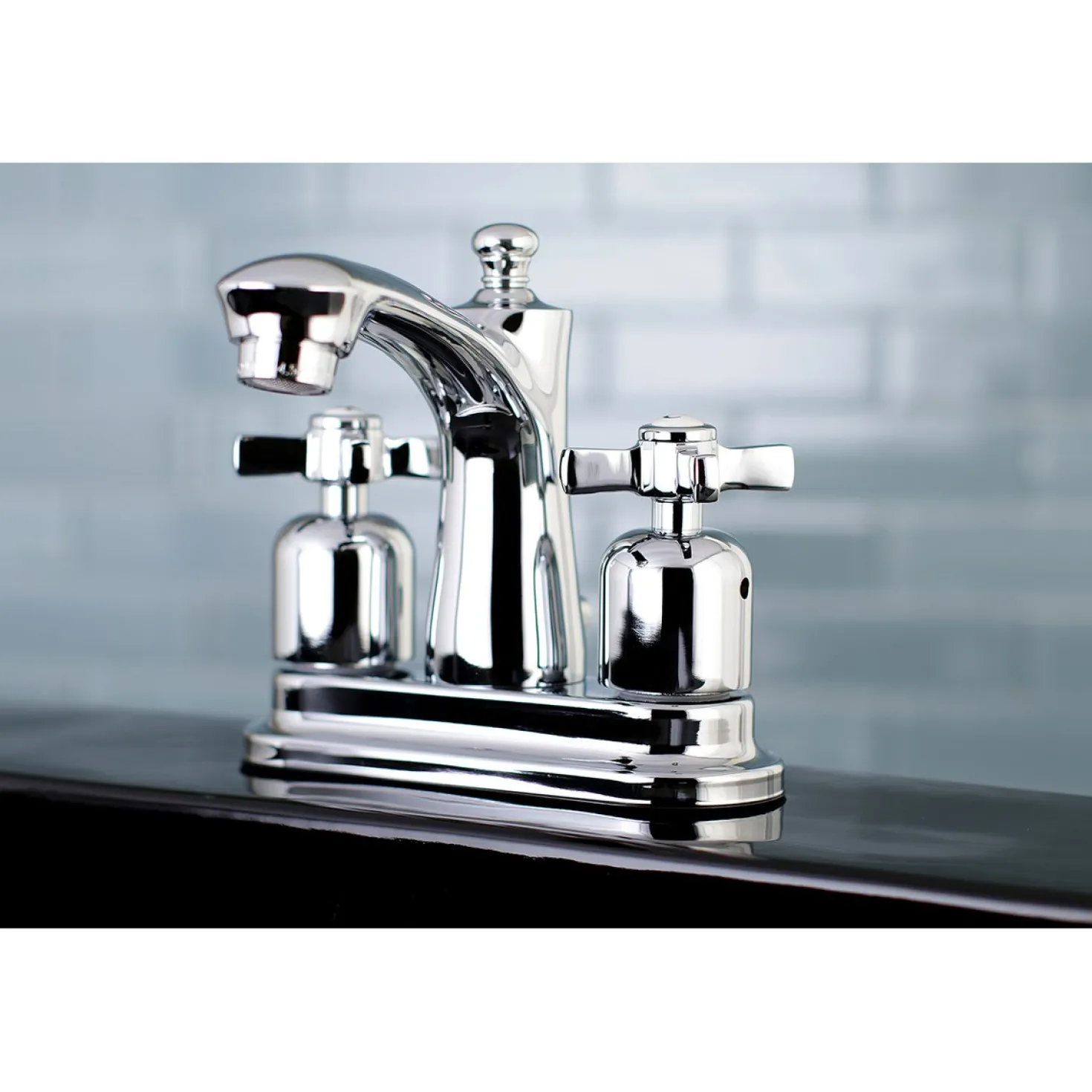 Kingston Brass Millennium 4" Centerset Deck Mount Bathroom Faucet