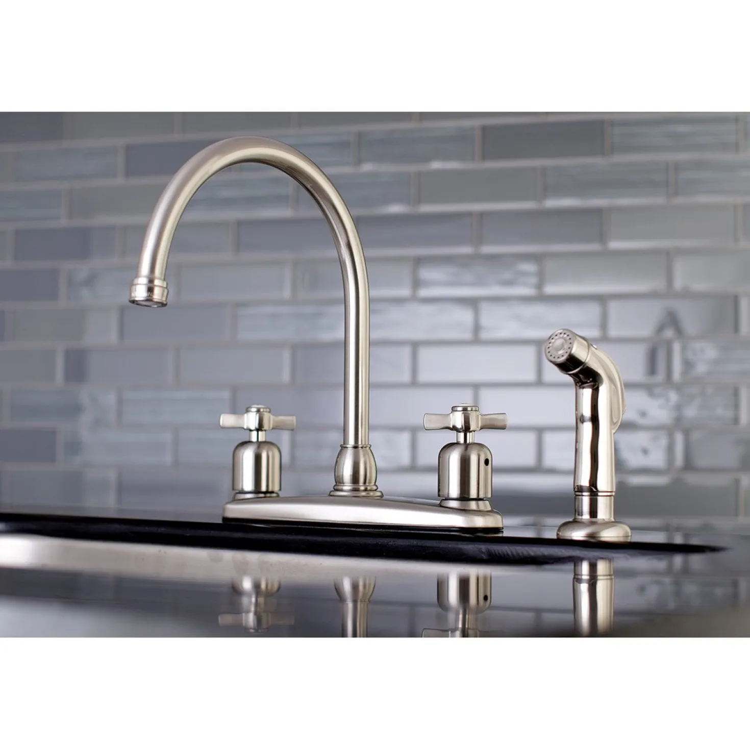 Kingston Brass Millennium Deck Mount Centerset Kitchen Faucet