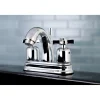 Kingston Brass Millennium Deck Mount 4-Inch Centerset Bathroom Faucet