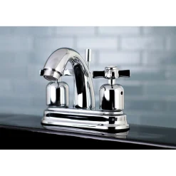 Kingston Brass Millennium Deck Mount 4-Inch Centerset Bathroom Faucet