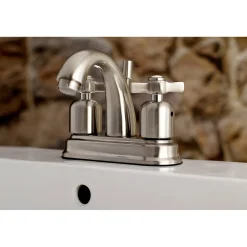 Kingston Brass Millennium Deck Mount 4-Inch Centerset Bathroom Faucet