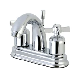 Kingston Brass Millennium Deck Mount 4-Inch Centerset Bathroom Faucet
