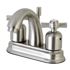 Kingston Brass Millennium Deck Mount 4-Inch Centerset Bathroom Faucet