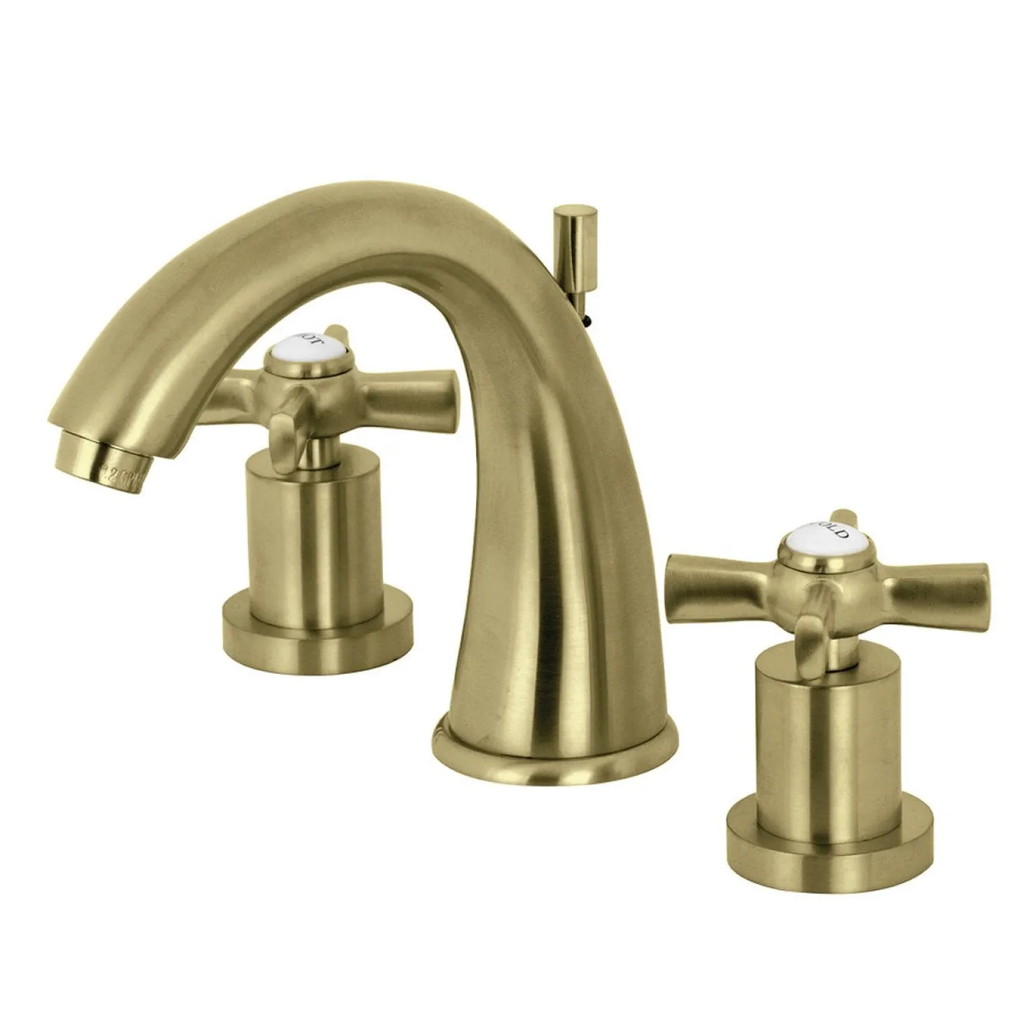 Kingston Brass Millennium Deck Mount 8" Widespread Bathroom Faucet