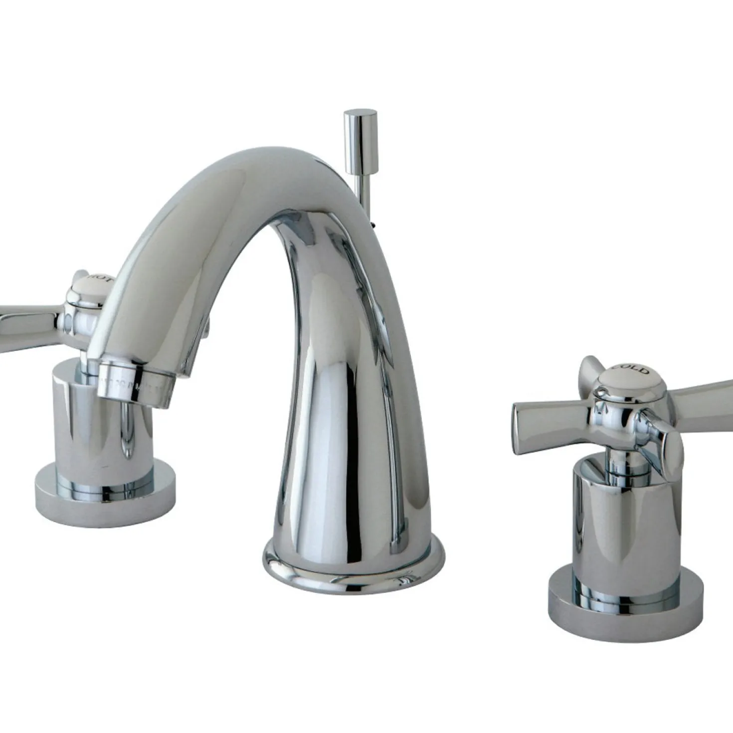 Kingston Brass Millennium Deck Mount 8" Widespread Bathroom Faucet
