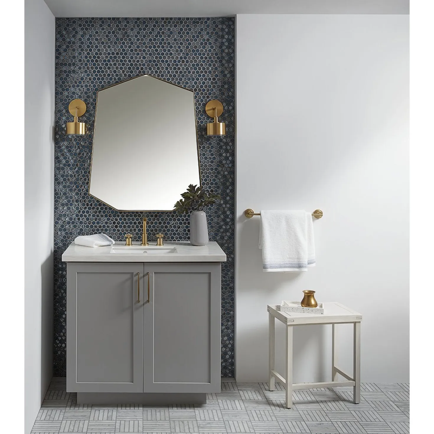 Kingston Brass Millennium Fauceture 8-Inch Widespread Bathroom Faucet
