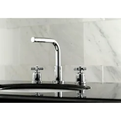 Kingston Brass Millennium Fauceture 8-Inch Widespread Bathroom Faucet