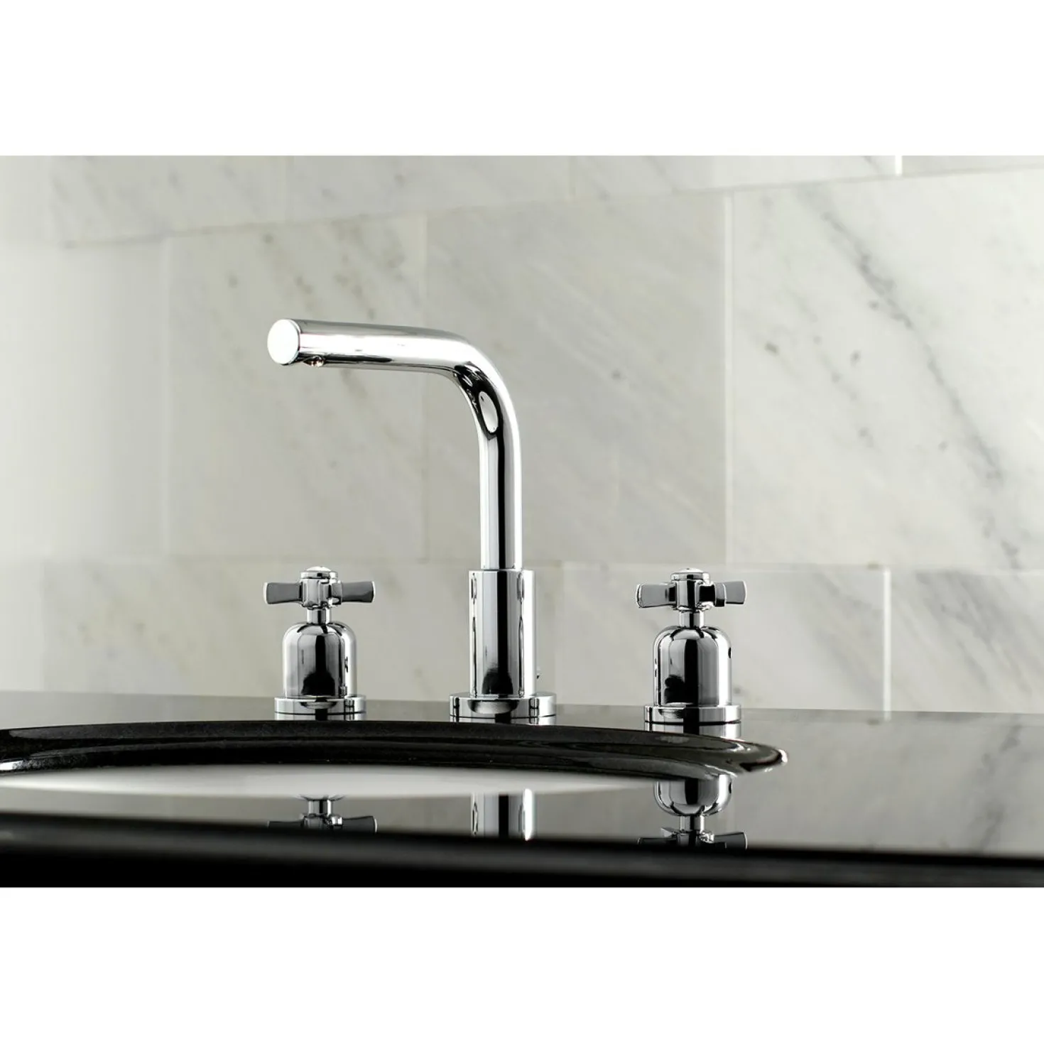 Kingston Brass Millennium Fauceture 8-Inch Widespread Bathroom Faucet