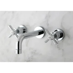 Kingston Brass Millennium 2-Handle Wall Mount Bathroom Faucet