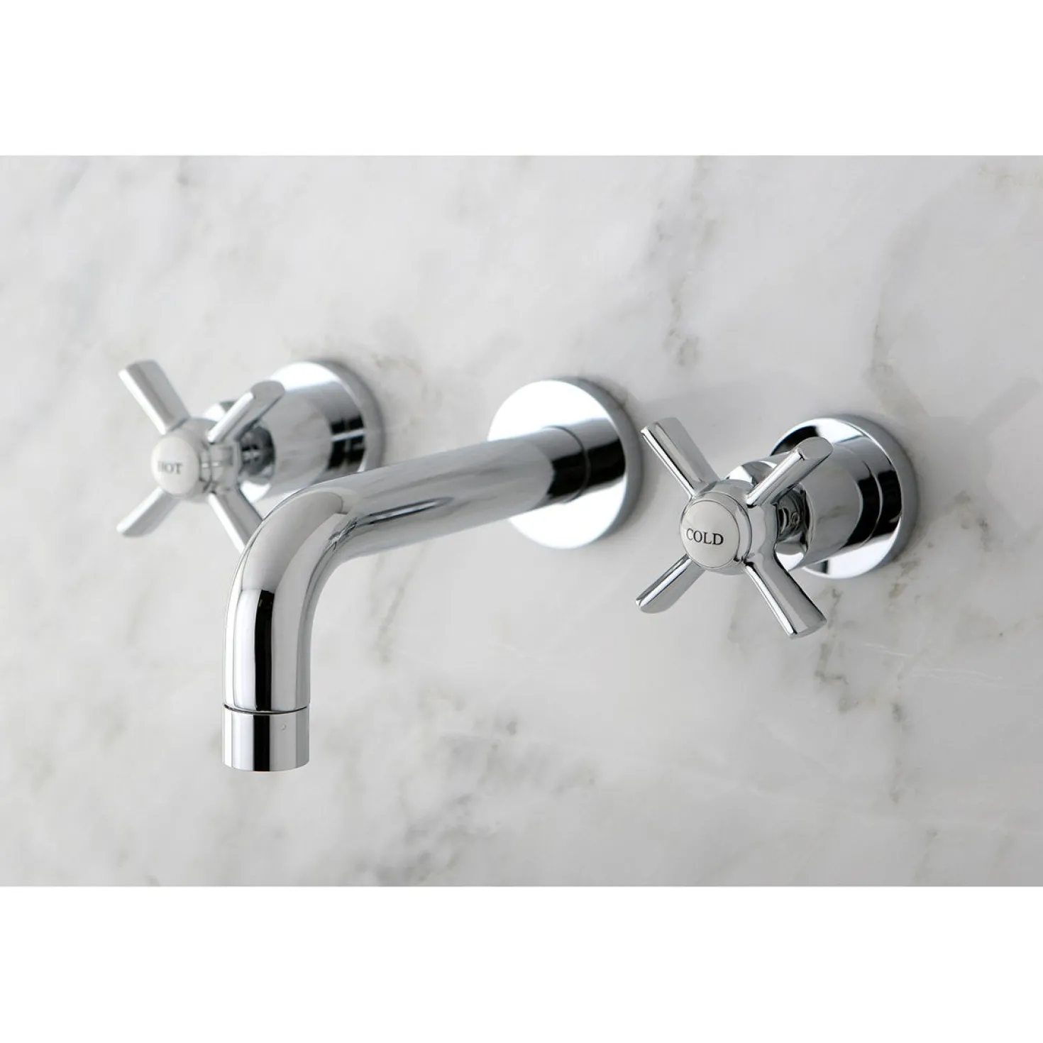 Kingston Brass Millennium 2-Handle Wall Mount Bathroom Faucet