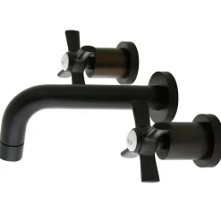 Kingston Brass Millennium 2-Handle Wall Mount Bathroom Faucet