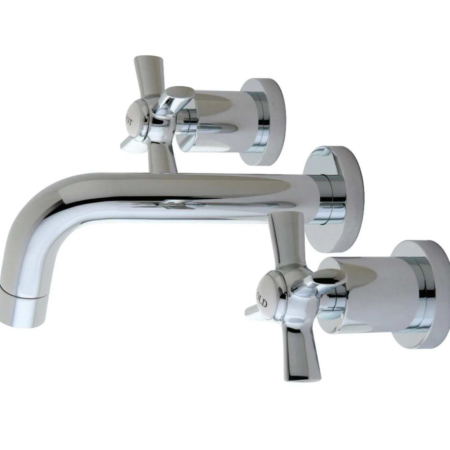 Kingston Brass Millennium 2-Handle Wall Mount Bathroom Faucet