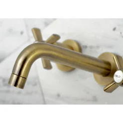 Kingston Brass Millennium 2-Handle Wall Mount Bathroom Faucet