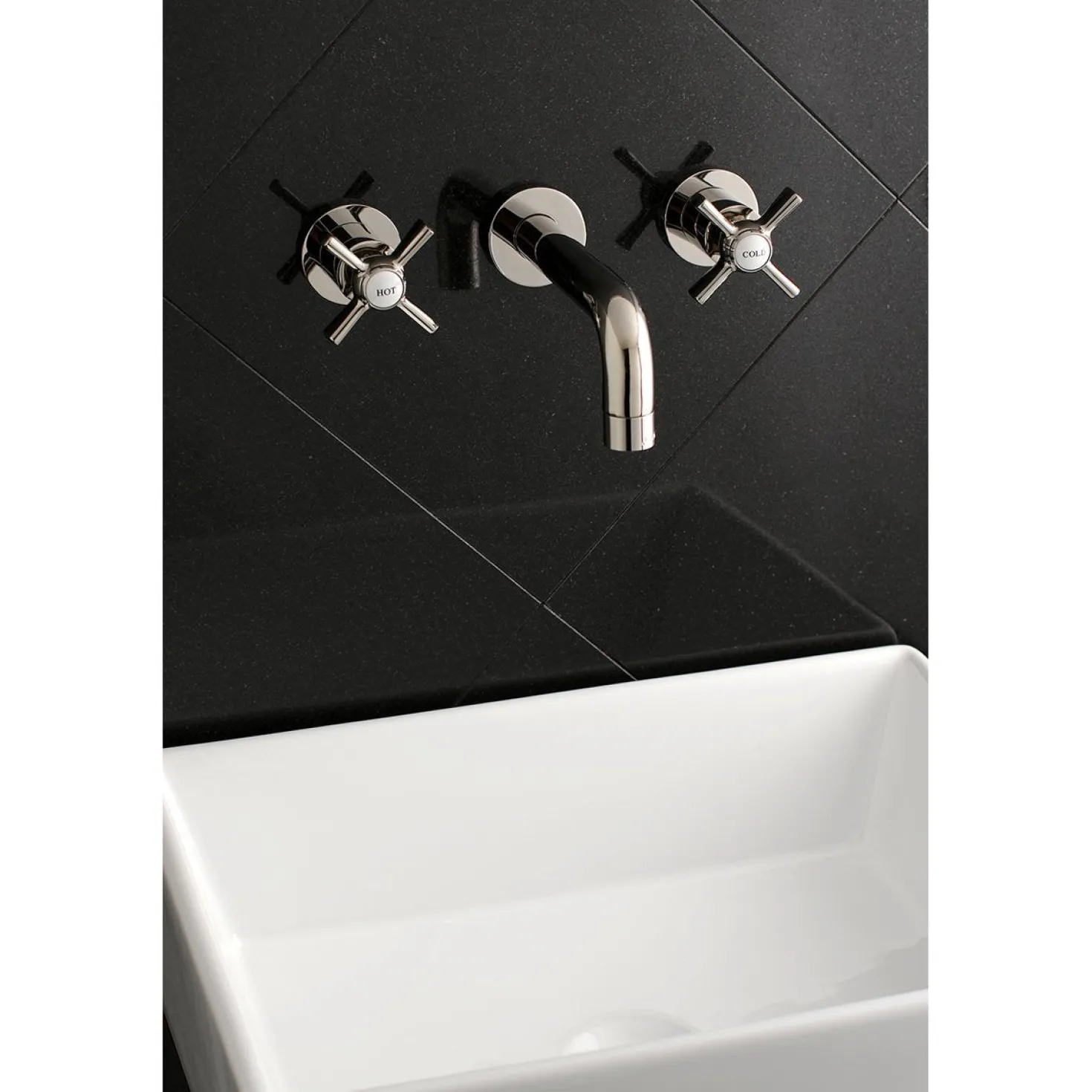 Kingston Brass Millennium 2-Handle Wall Mount Bathroom Faucet