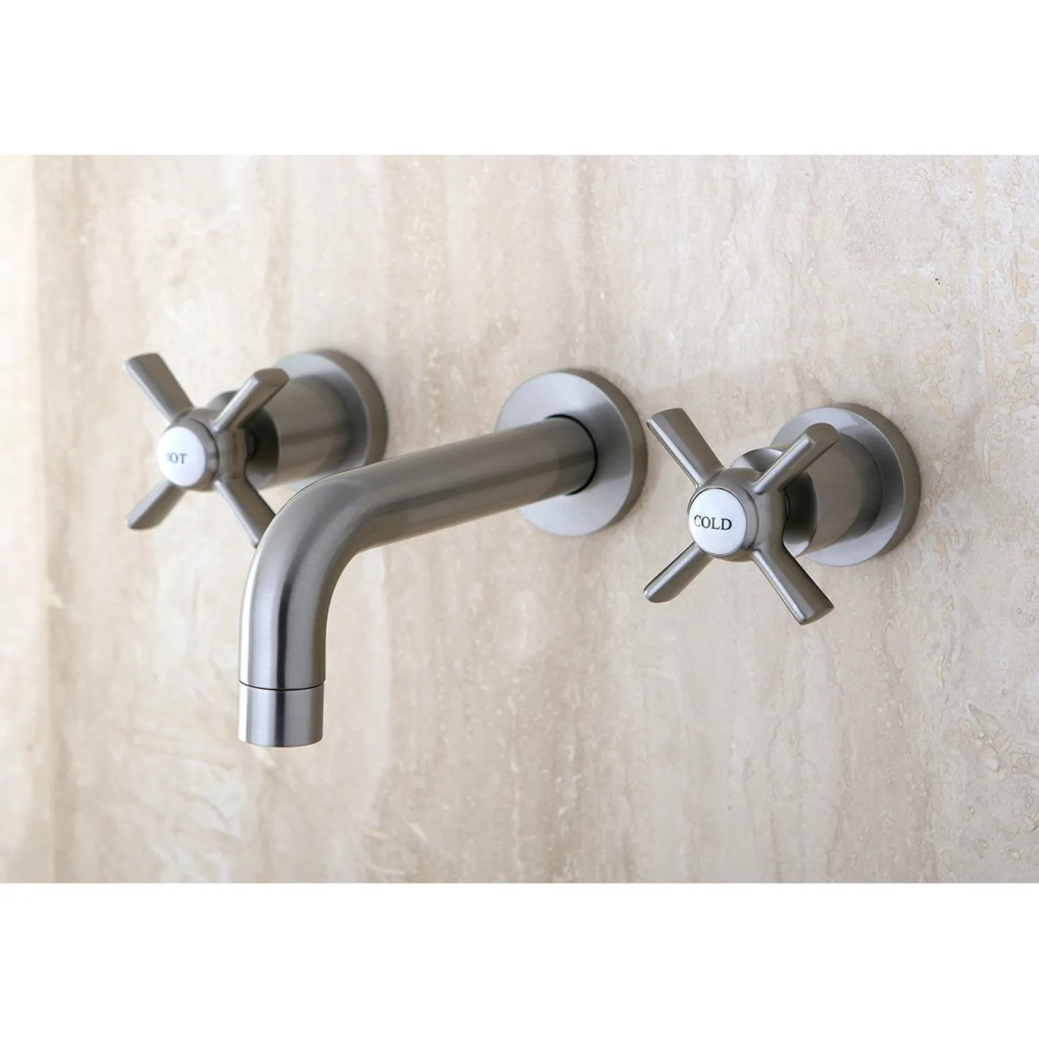 Kingston Brass Millennium 2-Handle Wall Mount Bathroom Faucet