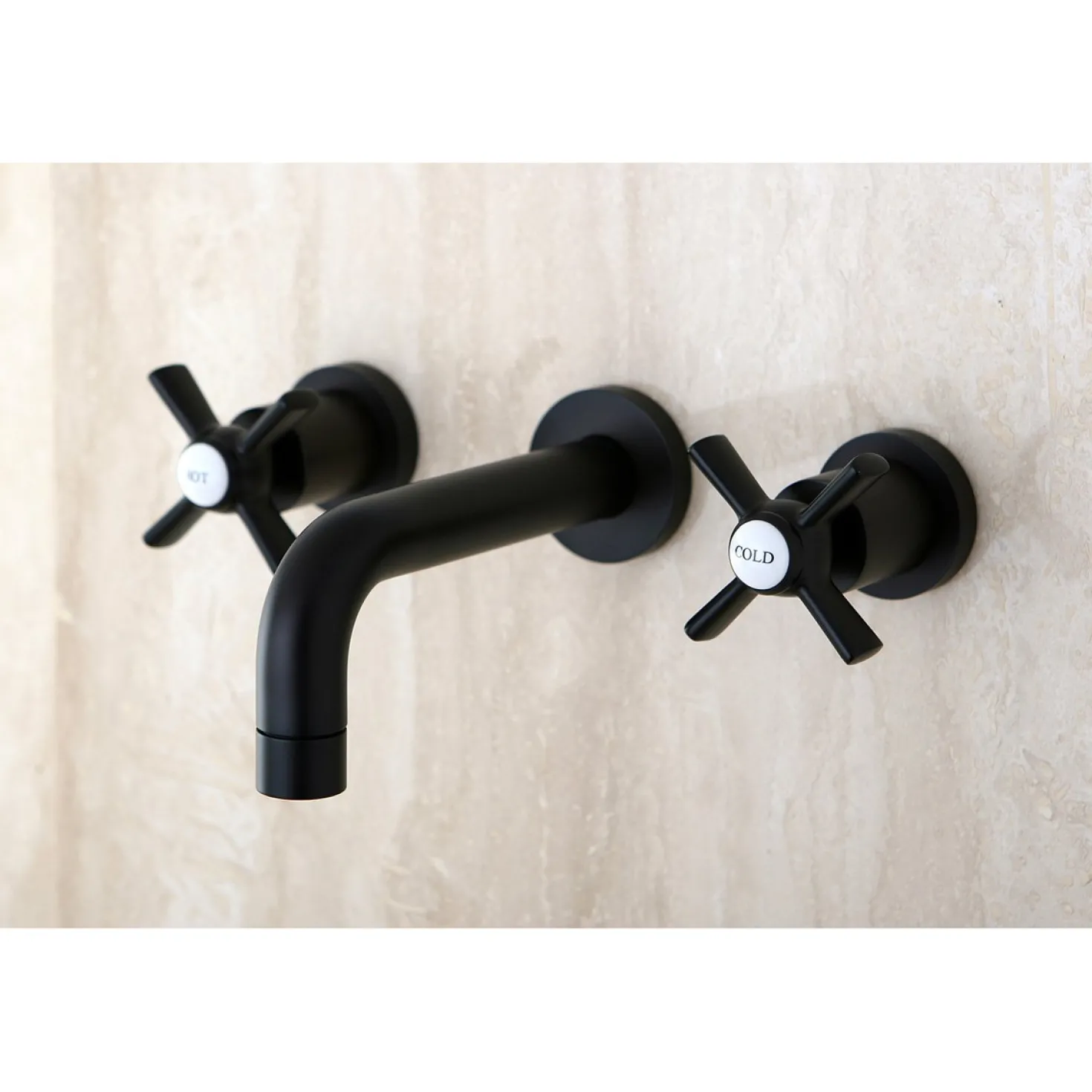 Kingston Brass Millennium 2-Handle Wall Mount Bathroom Faucet