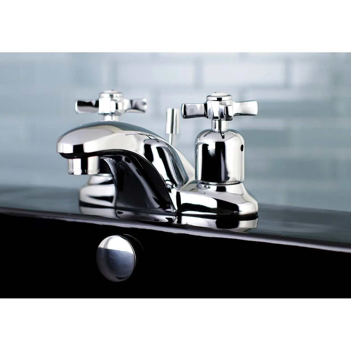 Kingston Brass Millennium 2-Handle 4-Inch Centerset Bathroom Faucet