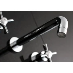 Kingston Brass Millennium 2-Handle Wall Mount Roman Tub Faucet