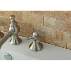 Kingston Brass Millennium 3-Hole 8" Widespread Bathroom Faucet