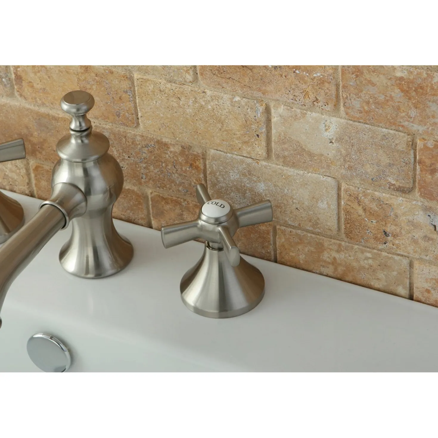 Kingston Brass Millennium 3-Hole 8" Widespread Bathroom Faucet