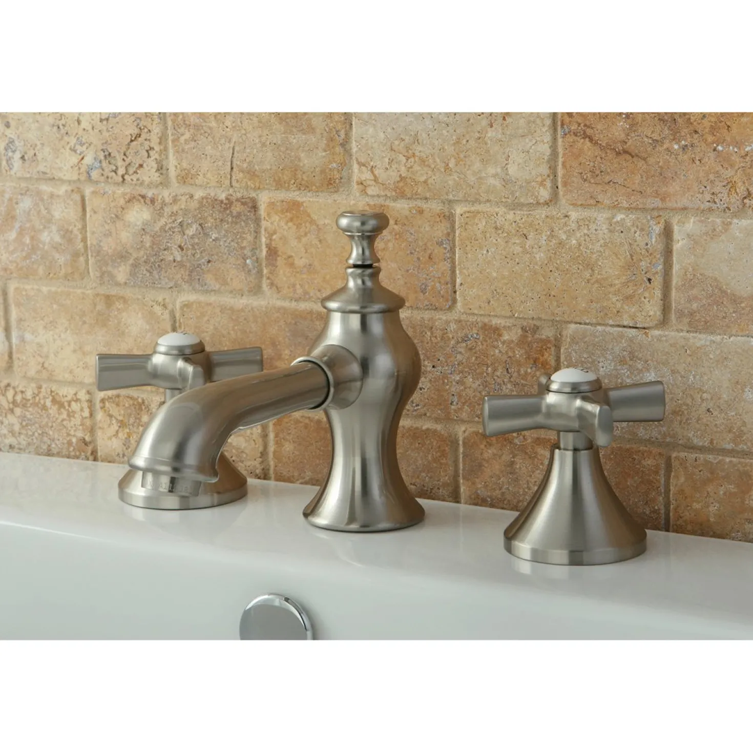 Kingston Brass Millennium 3-Hole 8" Widespread Bathroom Faucet