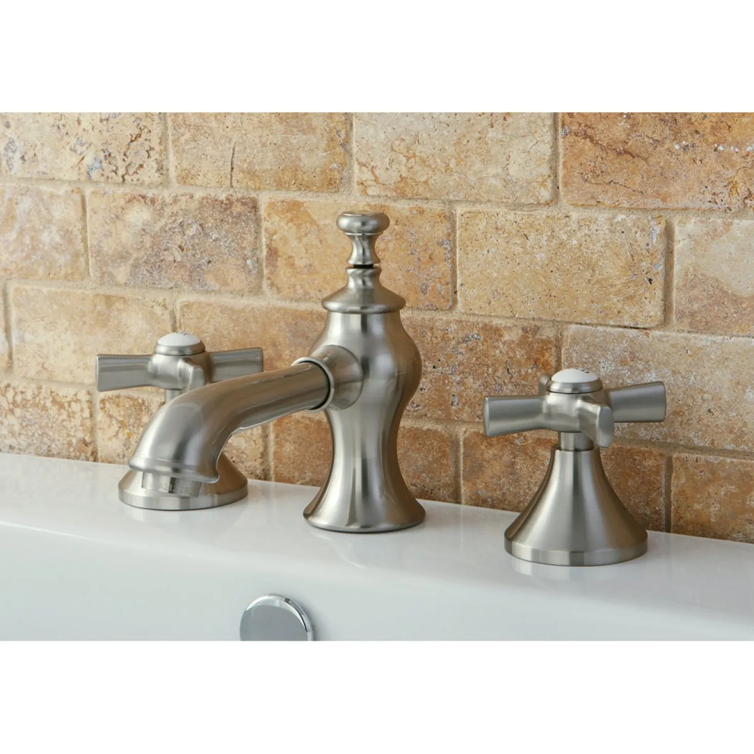 Kingston Brass Millennium 3-Hole 8" Widespread Bathroom Faucet