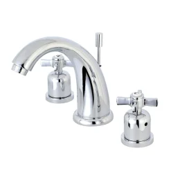 Kingston Brass Millennium 3-Hole 8-Inch Widespread Bathroom Faucet