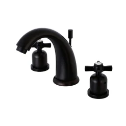 Kingston Brass Millennium 3-Hole 8-Inch Widespread Bathroom Faucet