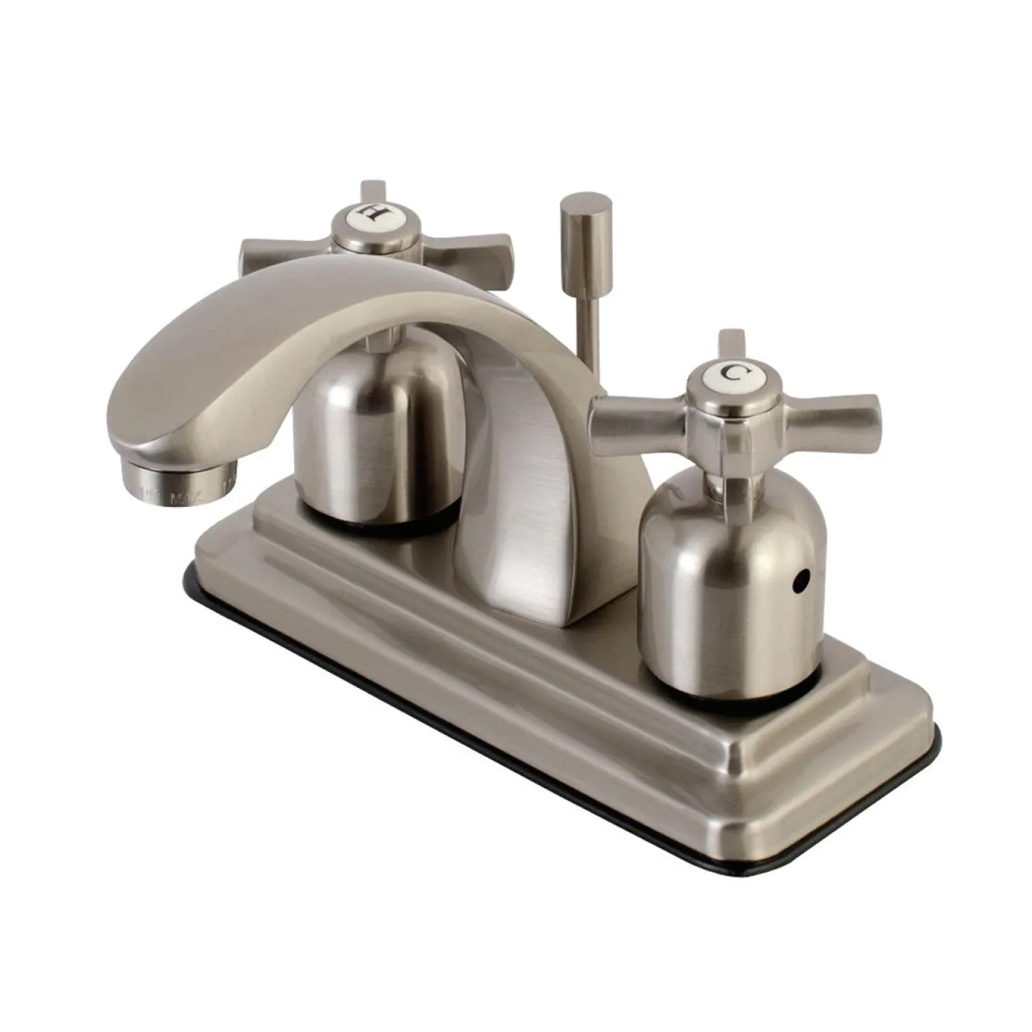 Kingston Brass Millennium 4-Inch Centerset Bathroom Faucet with Retail Pop-Up
