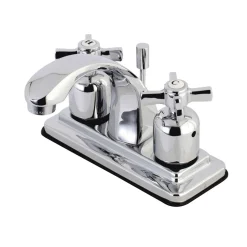 Kingston Brass Millennium 4-Inch Centerset Bathroom Faucet with Retail Pop-Up