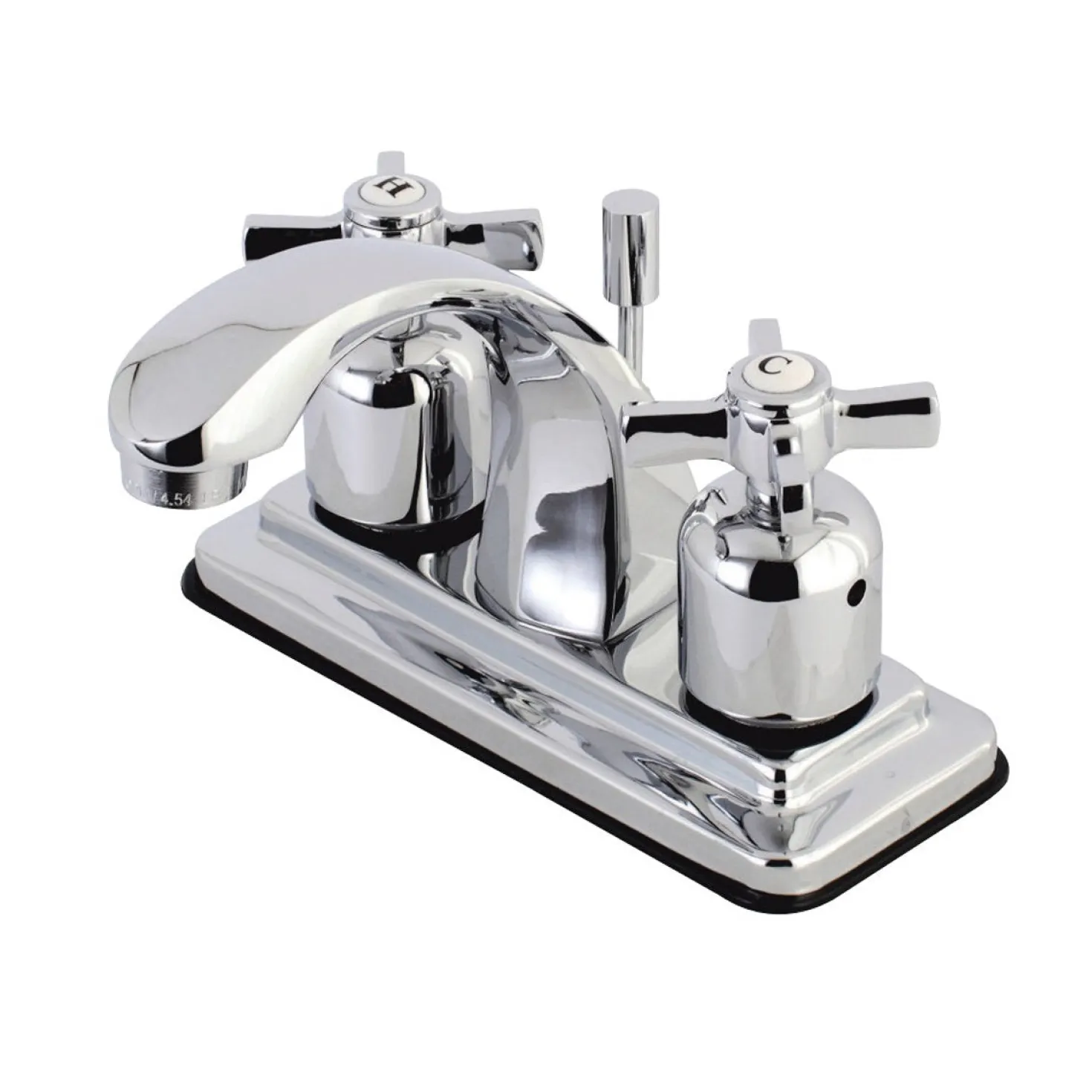 Kingston Brass Millennium 4-Inch Centerset Bathroom Faucet with Retail Pop-Up