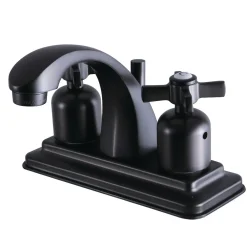 Kingston Brass Millennium 4-Inch Centerset Bathroom Faucet with Retail Pop-Up