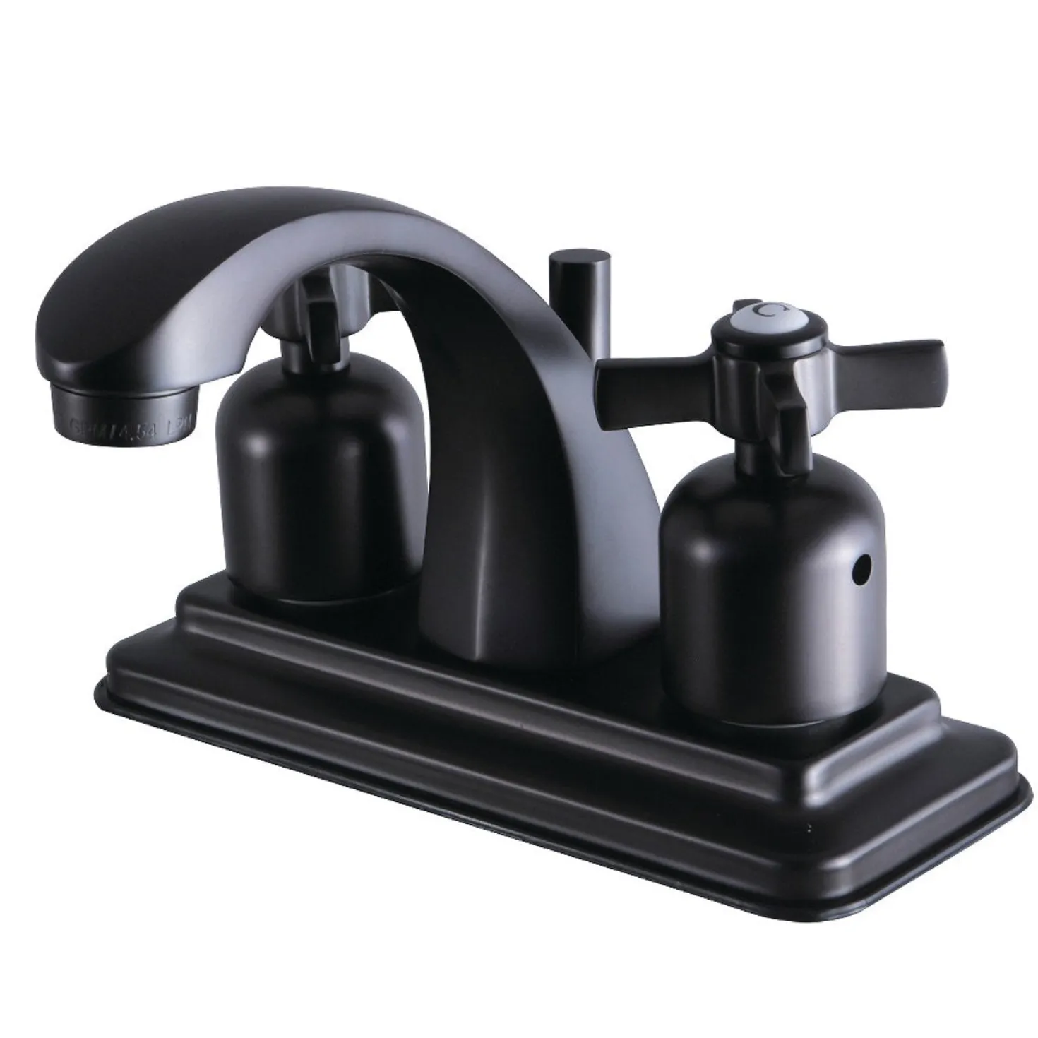 Kingston Brass Millennium 4-Inch Centerset Bathroom Faucet with Retail Pop-Up