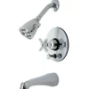 Kingston Brass Millennium Modern Single Hot and Cold Handle Tub/Shower Faucet
