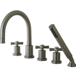 Kingston Brass Millennium 5-Piece Roman Tub Filler