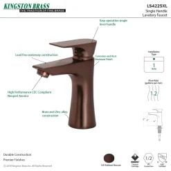 Kingston Brass Millennium Single-Handle Bathroom Faucet