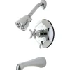 Kingston Brass Millennium Single Hot and Cold Handle Tub/Shower Faucet
