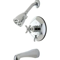 Kingston Brass Millennium Single Hot and Cold Handle Tub/Shower Faucet
