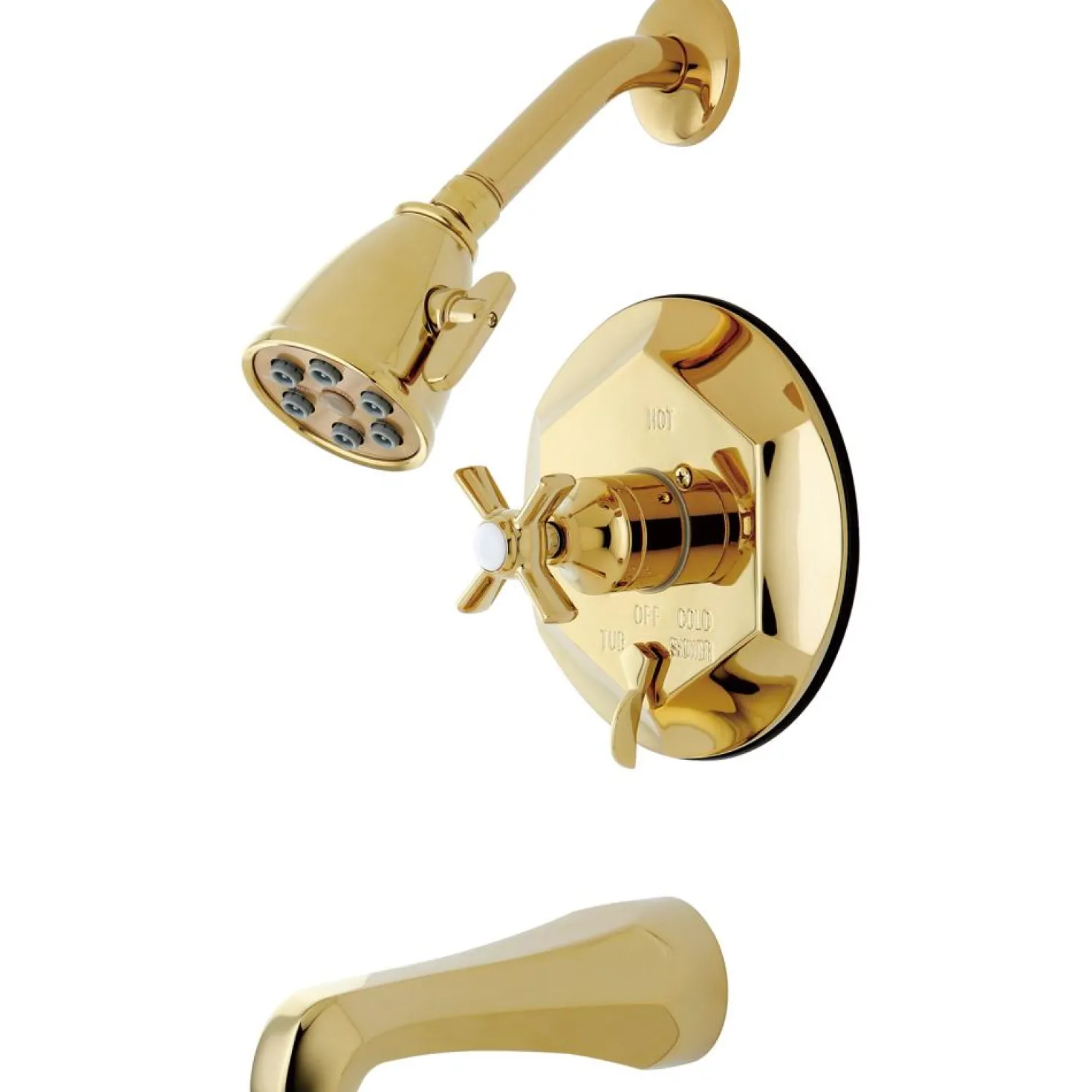 Kingston Brass Millennium Single Hot and Cold Handle Tub/Shower Faucet